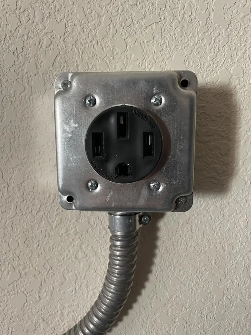 NEMA 14-50 outlet installed for Smart Home Electrical in Echols County